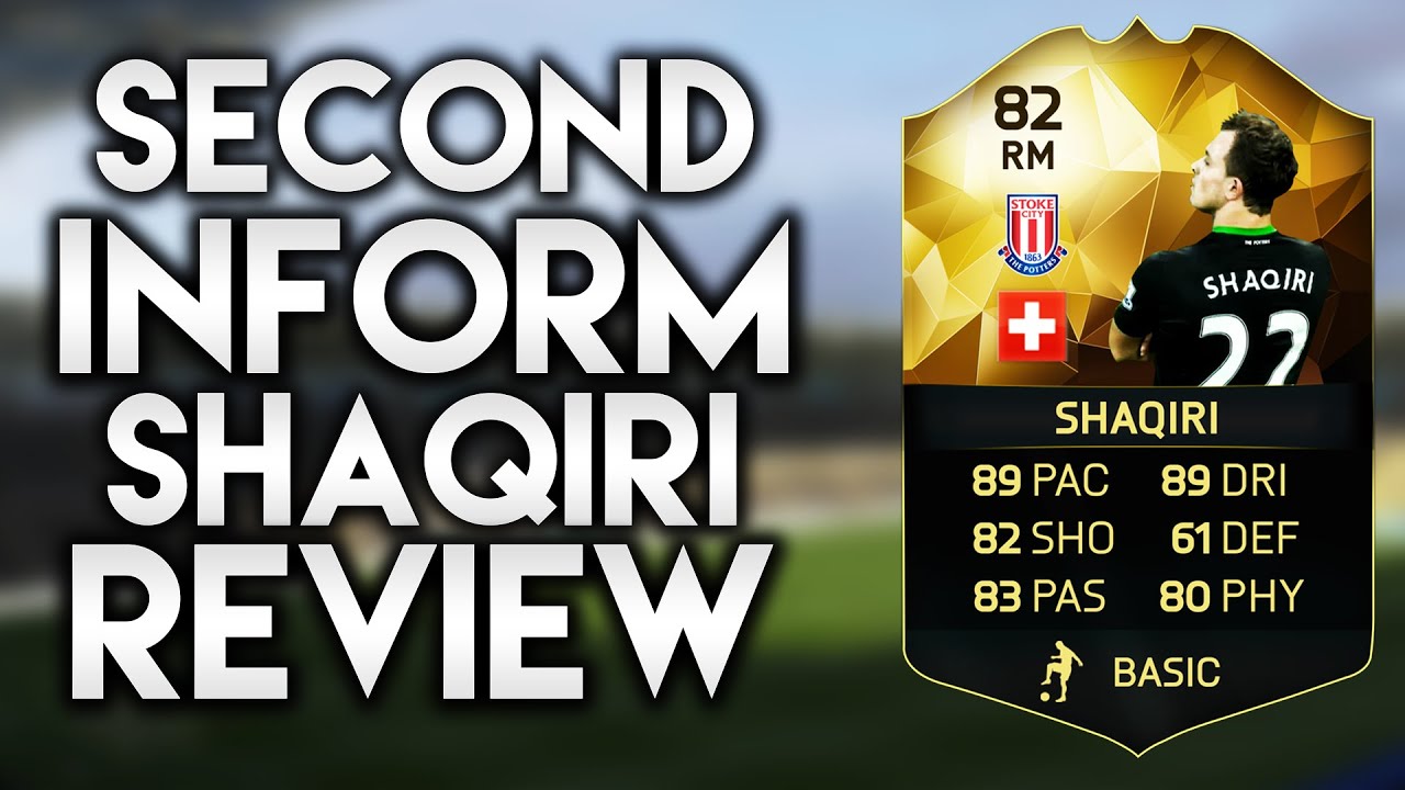 FIFA 16: SIF SHAQIRI REVIEW 82 +INGAME STATS! FIFA 16 ULTIMATE TEAM!