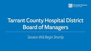 TCHD BOARD OF MANAGERS MEETING FOR SEPTEMBER 2026