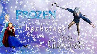 Frozen and Rise of the Guardians photoshoot backstage