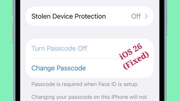 Turn Passcode Off Greyed Out on iPhone After iOS 26 Update? Here