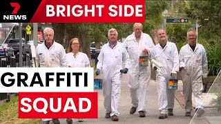 The passionate graffiti squad waging war on vandalism one fence at a time | 7NEWS