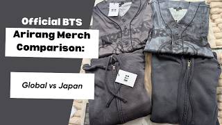Official BTS Arirang Merch Comparison: Japan vs. Global (Member Jersey & Hoodie) Guide