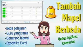 Bisa Beda Kelas, Cara Menambah Mapel Lain Jadwal Pelajaran Asc Timetable 2023