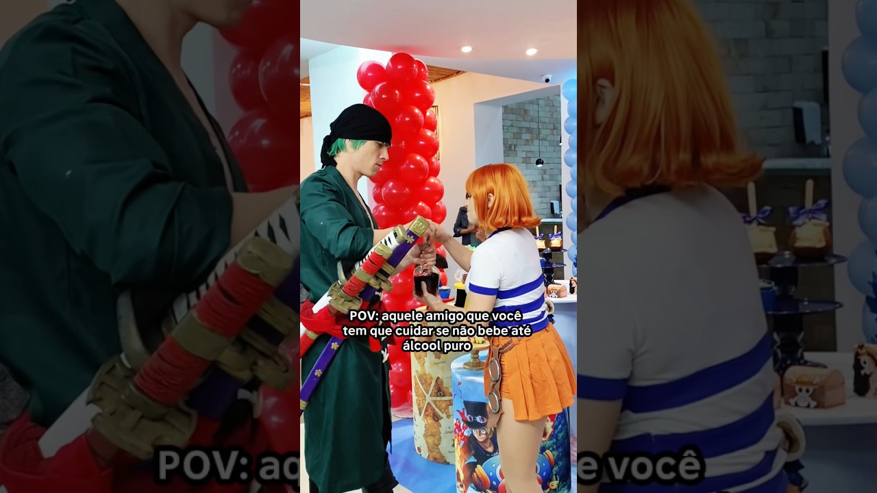 Roronoa Zoro não pode ver uma birita… Nami Cosplay _ One Piece _ Straw Hats