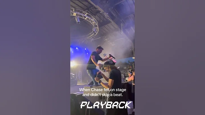 Chase Matthew handles fall like a Champ 😂😎💯 #shorts #chasematthew #countrymusic