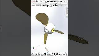 Pitch adjustment for boat propeller - Mechanical Animation #mechanics #animation