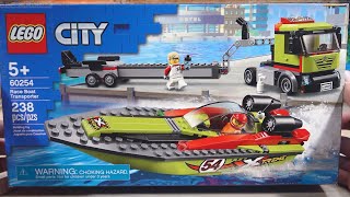 Pure build 🔊 LEGO City Race Boat Transporter 60254