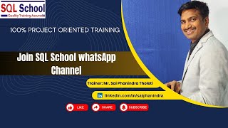 Join Sql School Whatsapp Channel, You Wont Believe - Its Free I