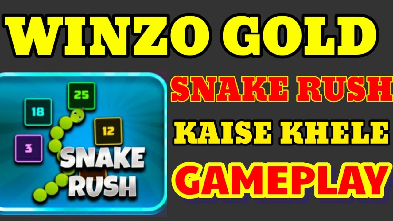 WINZO GOLD - Winzo Gold me Snake Rush Game Kaise khele | winzo gold Snake Rush Game Trick