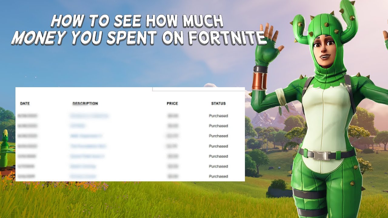 How To See How Much Money You Spent On Fortnite Tutorial 2024 YouTube 