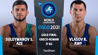 GOLD GR - 77 kg: S. SULEYMANOV (AZE) v. R. VLASOV (RWF)