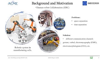 Real-time Human-robot Collaboration Using Dynamic Gestures (2020 IMECE conference)