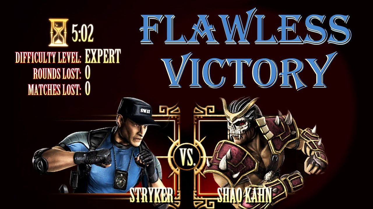 ЧИСТАЯ ПОБЕДА/ СТРАЙКЕР VS ШАО КАН/ ЭКСПЕРТ/ МОРТАЛ КОМБАТ 9/ FLAWLESS VICTORY/ STRYKER VS SHAO KAHN