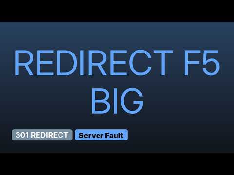 301 redirect Rule For Load Balance F5 BigIp