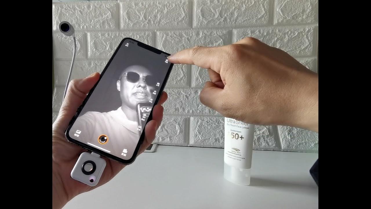 UVLOOK Mini UV camera with iPhone YouTube