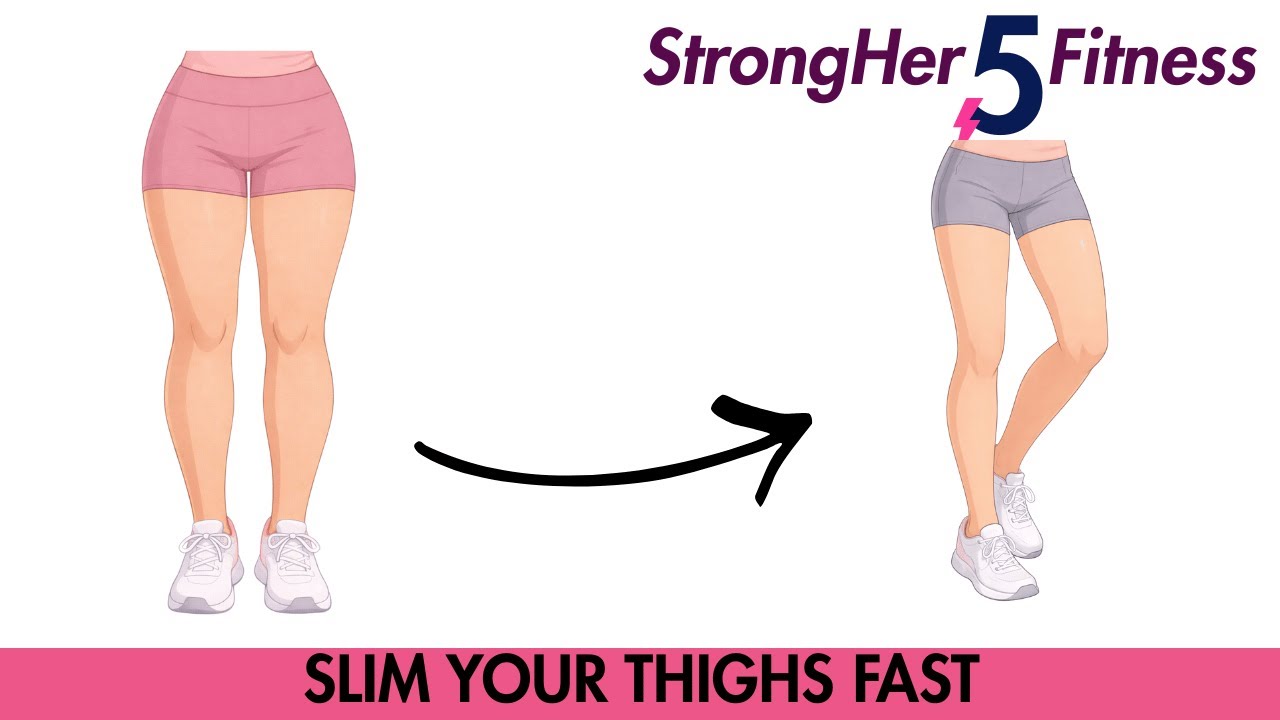 Slim & Tone Your Thighs FAST 💖 No Equipment Leg Workout for Women - YouTube