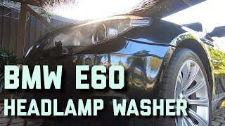 BMW E60 Headlamp Washer Operation How To Activate Headlight Washers Bmw E60 E90