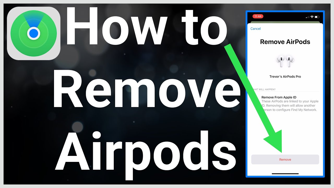 How To Remove AirPods From Find My App - YouTube