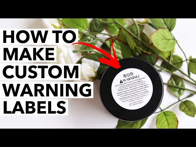 Printing Customized Candle Jar Warning Labels Sticker, Custom