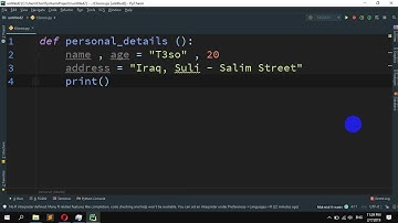 How to Display name, age, address in three different lines in Python
