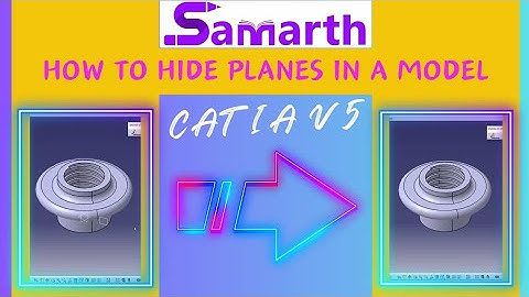 How to hide or show planes in Catia V5 with subtitles #catia #dassault #education #cad #cae
