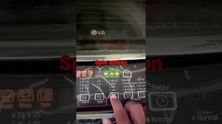 Lg Top Load Washing Machinehow To Select Spin Option