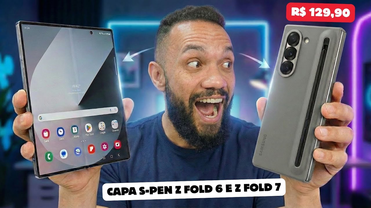 COMPREI A CAPA MAIS CARA DA SAMSUNG COM SPEN PARA Z FOLD 6 DE R$699 POR R$129.