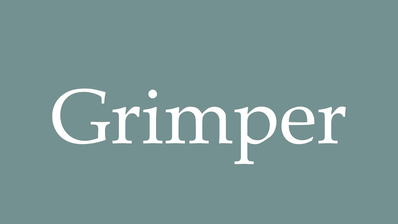 How to Pronounce ''Grimper'' (Climbing) Correctly in French YouTube