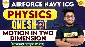 AGNIVEER AIRFORCE NAVY ICG | PHYSICS | MOTION IN TWO DIMENSION | BY VIVEK SINGH SIR