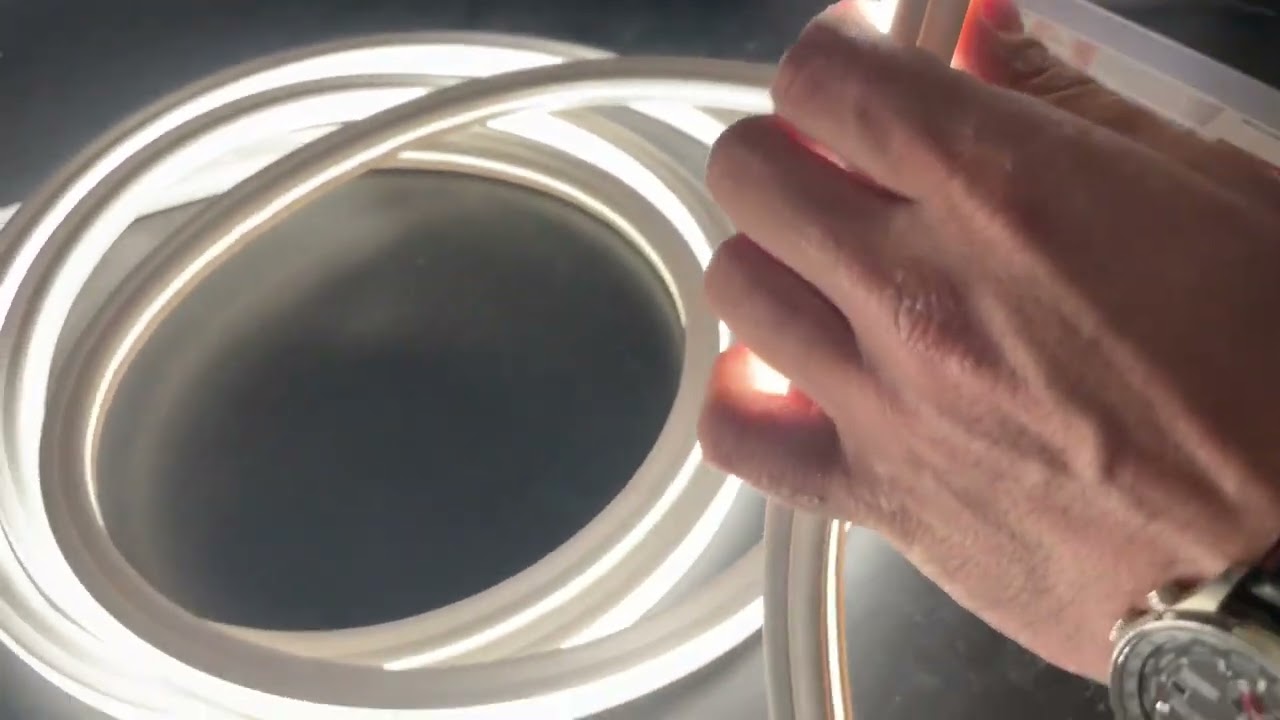 Warm White Neon Flex 16x16mm 48V IP65 10cm Cut with Top Bending