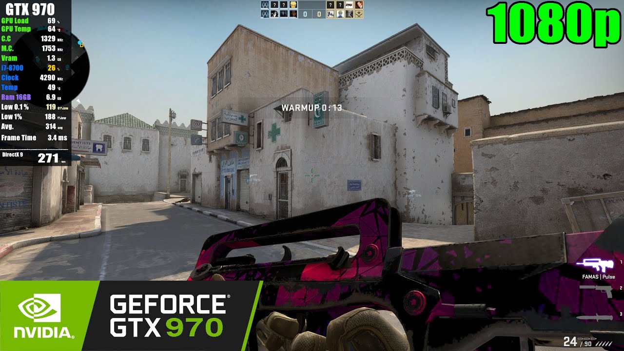GTX 970 | CS GO - 1080p (tested in 2023) - YouTube