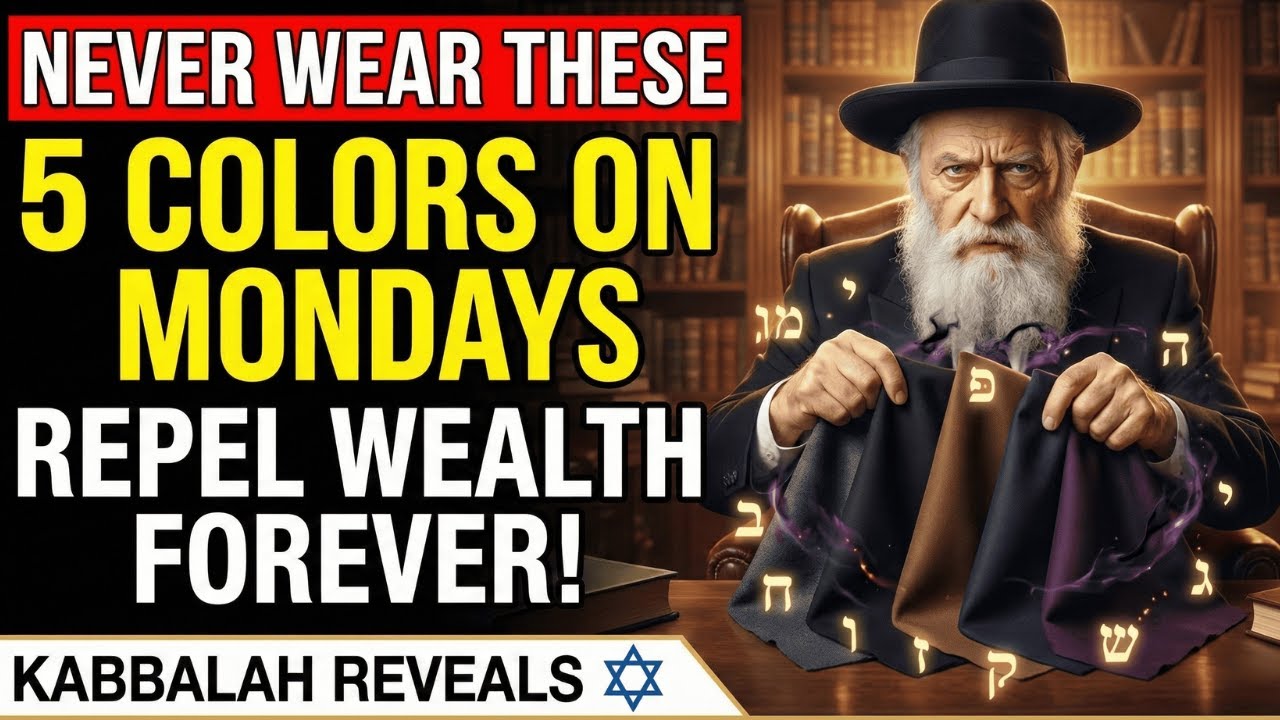 🔴NEVER Wear These 5 Colors on Mondays — They REPEL Wealth Forever | Jewish Kabbalah