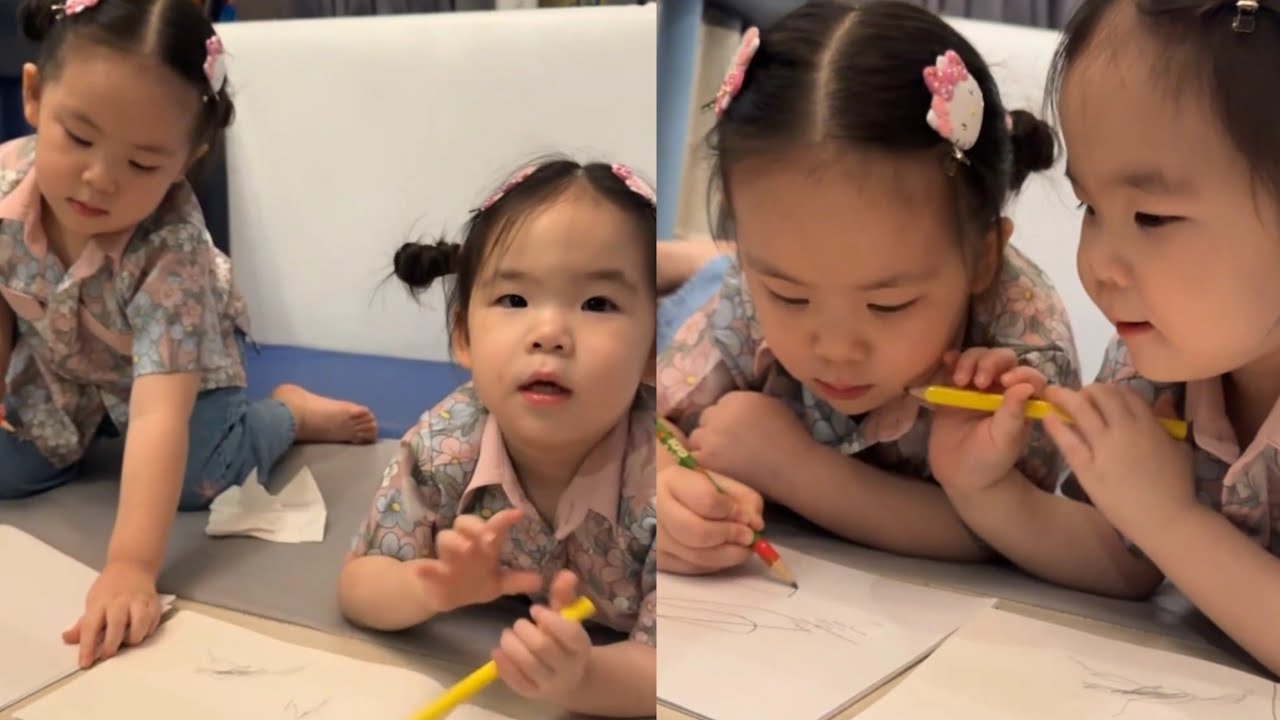 อัญญาถามพี่วาดอะไรมีไปวาดเติมให้ด้วน พี่วาบอกไม่เอาค่ะ