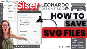 Utilize Siser Leonardo Program To Export Svg Files