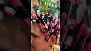 hair Perming #hairperm #perming #barber #hairstyle #shorts #ytshorts