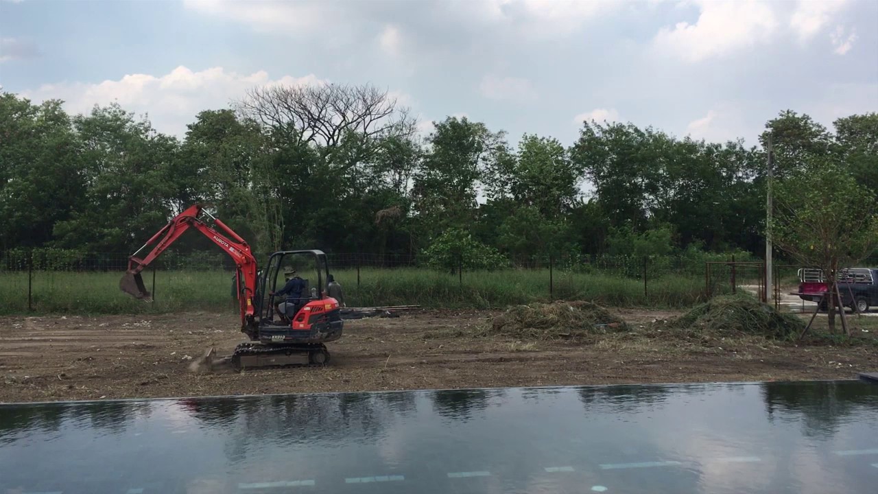 Clearing the lot - one day in time lapse - YouTube