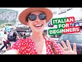 Vacation in Italy. Learn 36 basic Italian words and phrases
