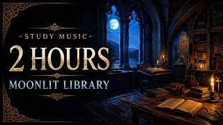 Study Music | 2 Hours in a Moonlit Celtic Library for Deep Focus