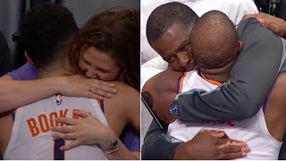 Booker, CP3 celebrate with family after Suns clinch spot in WCF