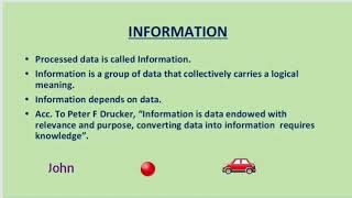 Famous BIS MODULE - 1: DATA & INFORMATION Profile