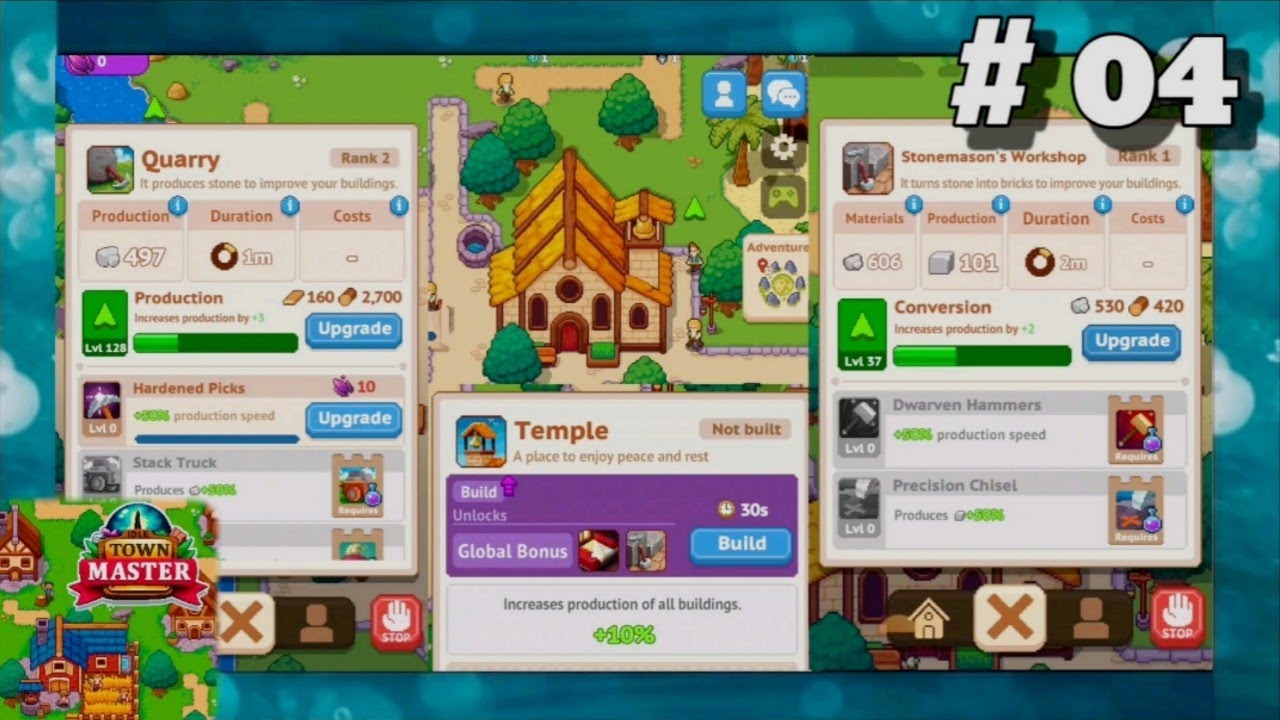 Idle Town Master - Built a Temple #04