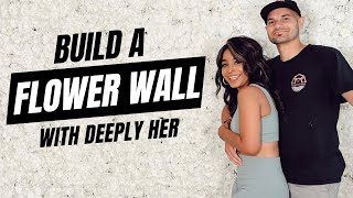 DIY Flower Wall Photo Backdrop Build