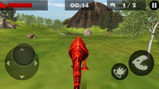 The Best Dino Games  Hungry T Rex Island Dinosaur Hunt Android Gameplay  Tyrannosaurus Rex Simulator screenshot 1