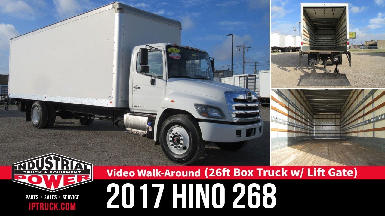 Toyota HINO Box Truck 2017 HINO 268 26ft Box Truck with Lift Gate