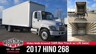 Toyota HINO Box Truck | 2017 HINO 268 26ft Box Truck with Lift Gate
