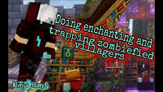 Enchanting Armor and tools in Minecraft hardcore   [ Ninja Hand Hardcore E:4 ] screenshot 2