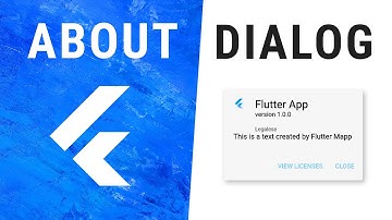 Flutter AboutDialog Widget