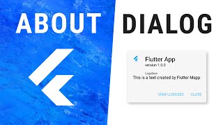 Flutter AboutDialog Widget