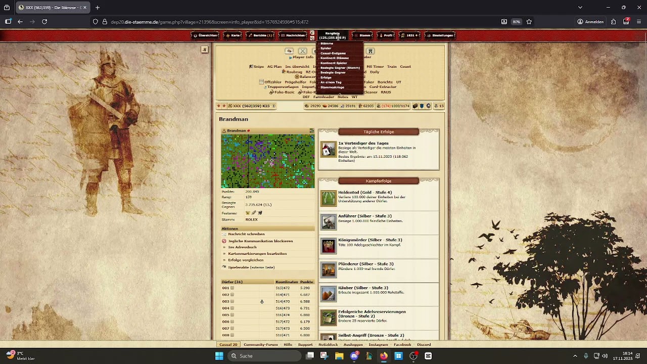 03 C20 Die Stämme - Accountpflege und Standdeff Strategie