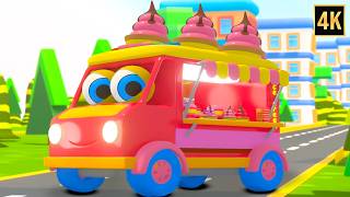 ice cream truck wheels go round round fun kids songs nursery